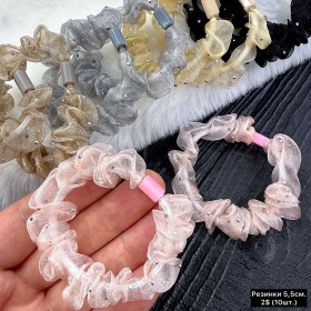 Резинки для волосся 10347 (Ціна за 10шт.)